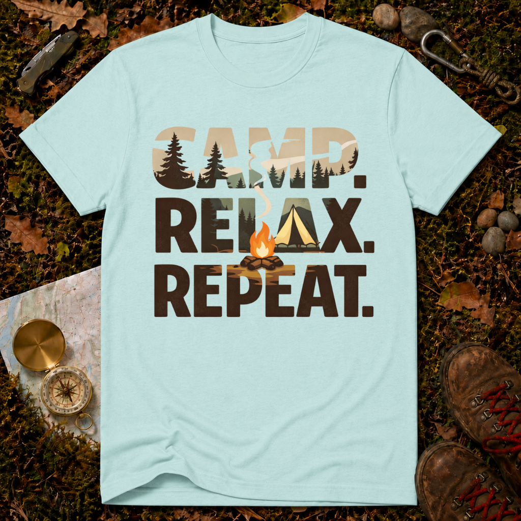 Camp. Relax. Repeat T-Shirt