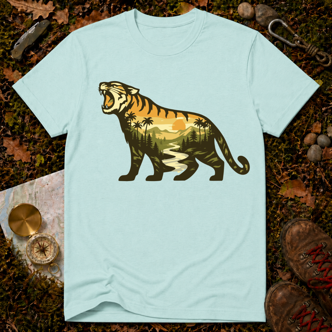 Roaring Tiger Landscape T-Shirt