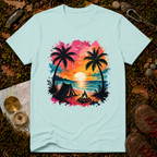 Sunset Beach Camping T-Shirt