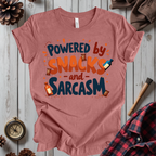 Powered By Snacks And Sarcasm T-Shirt