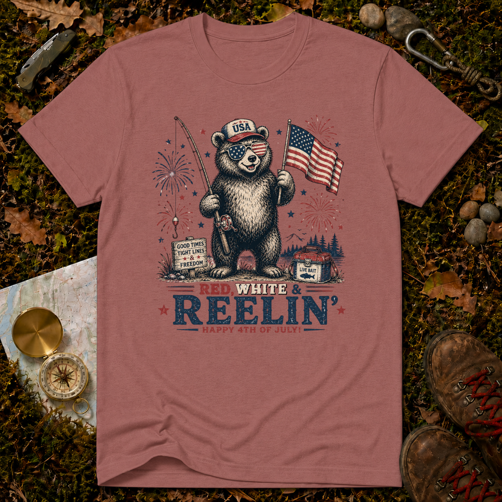 Red, White & Reelin' T-Shirt