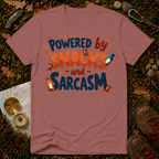 Powered By Snacks And Sarcasm T-Shirt