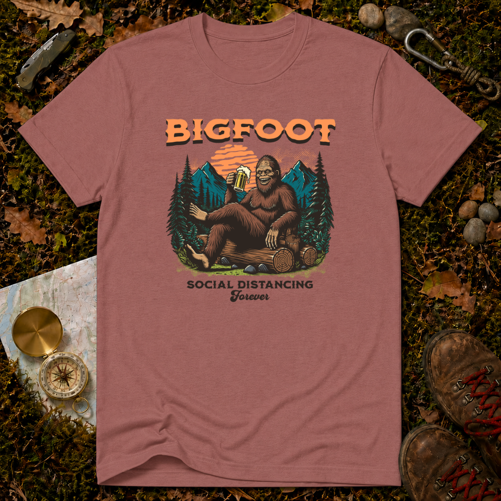 Bigfoot Social Distancing T-Shirt