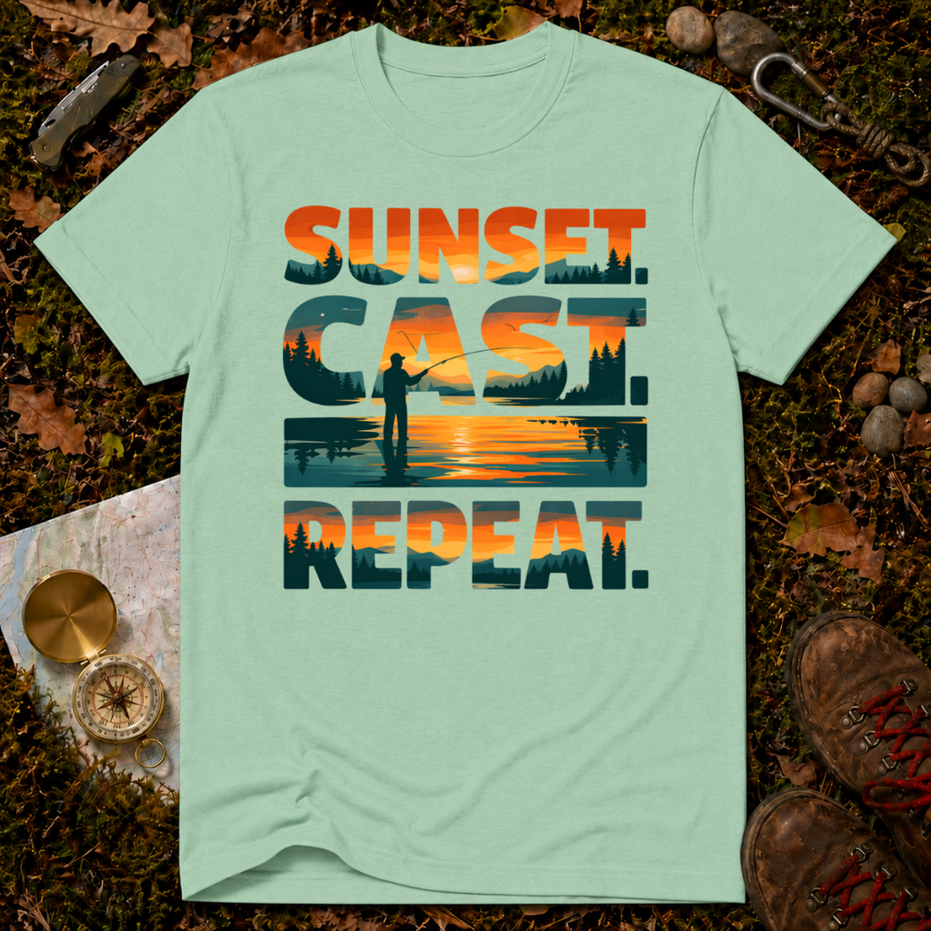 Sunset. Cast. Repeat T-Shirt