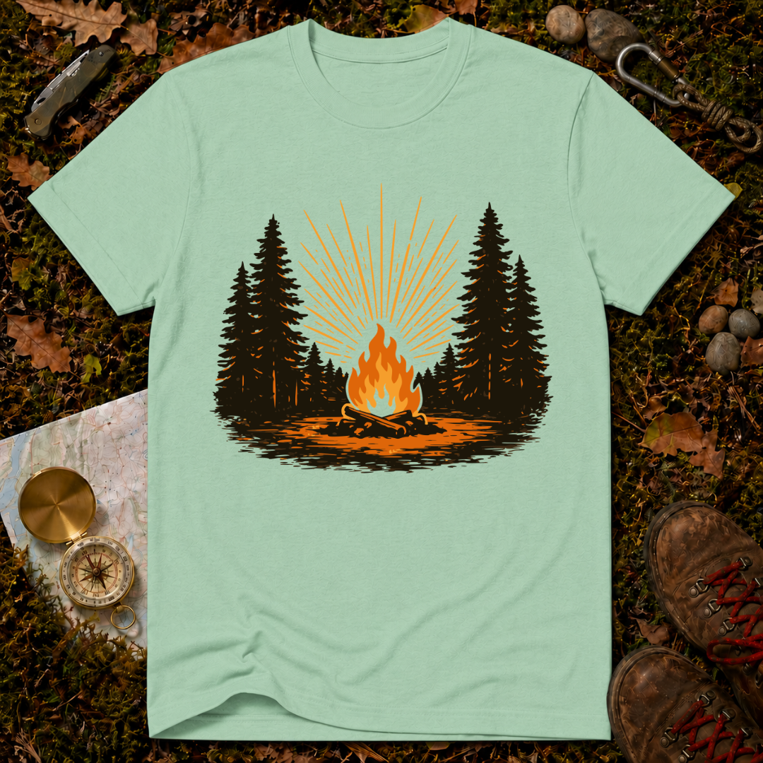 Retro Forest Bonfire T-Shirt