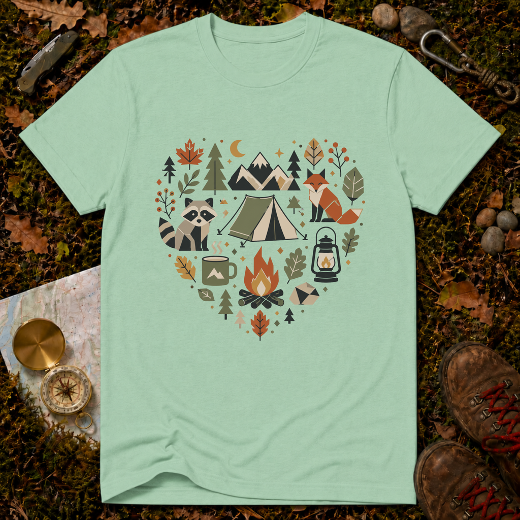 Autumn Camp Heart T-Shirt