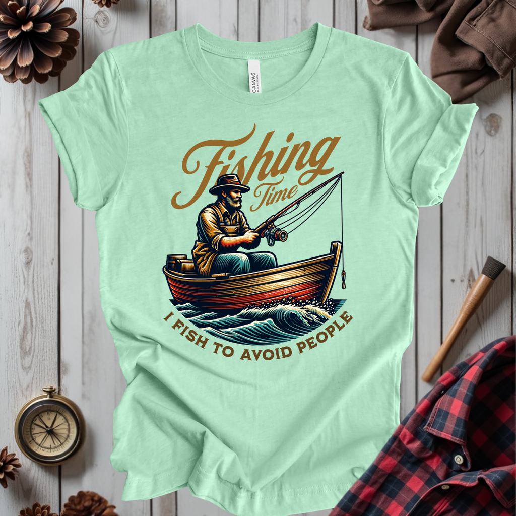 I Fish To Avoid People T-Shirt