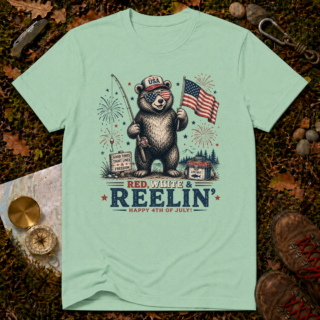 Red, White & Reelin' T-Shirt