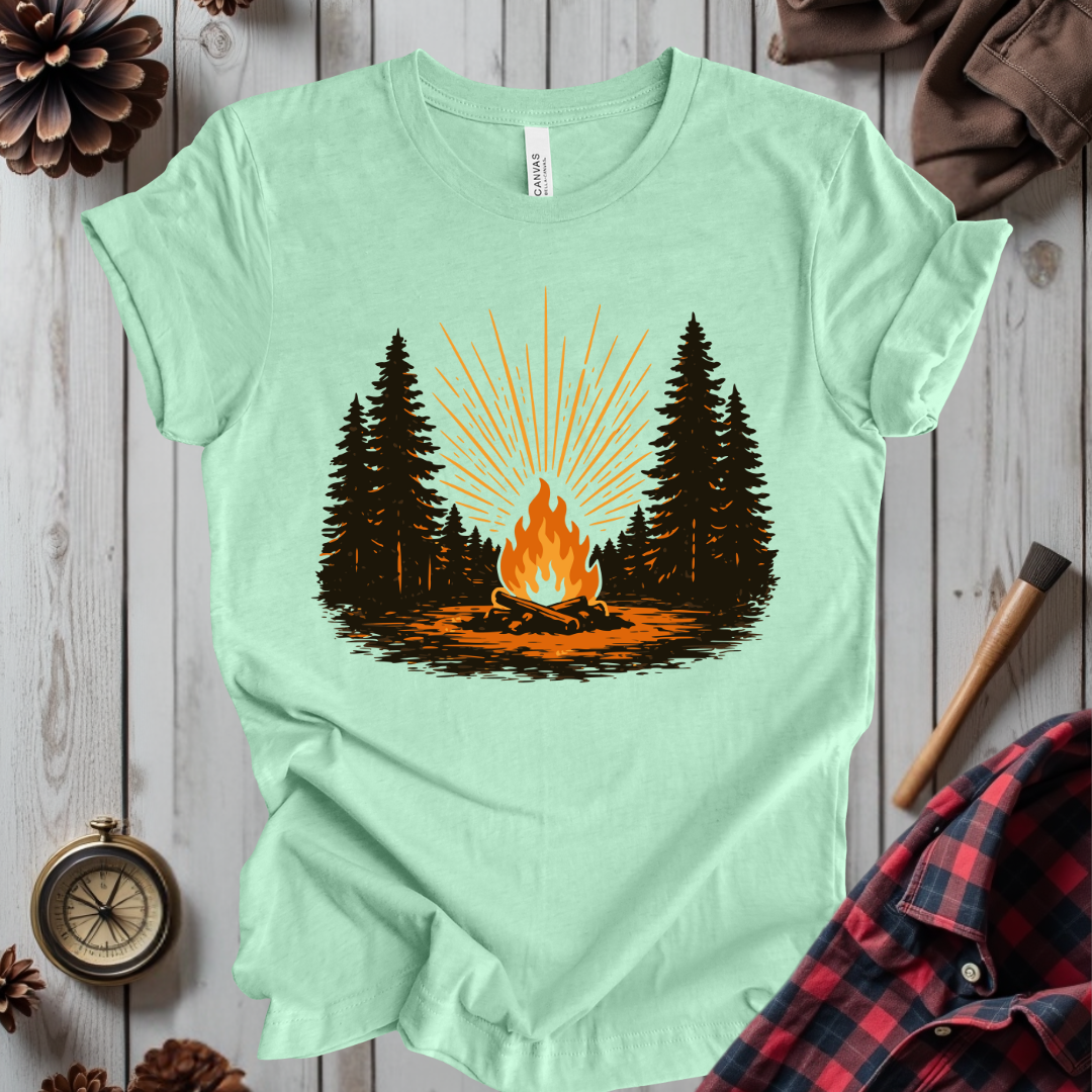 Retro Forest Bonfire