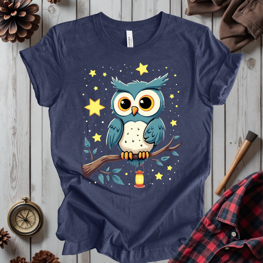 Whimsical Night Owl T-Shirt