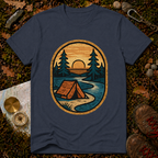 Camping Tent By The River T-Shirt