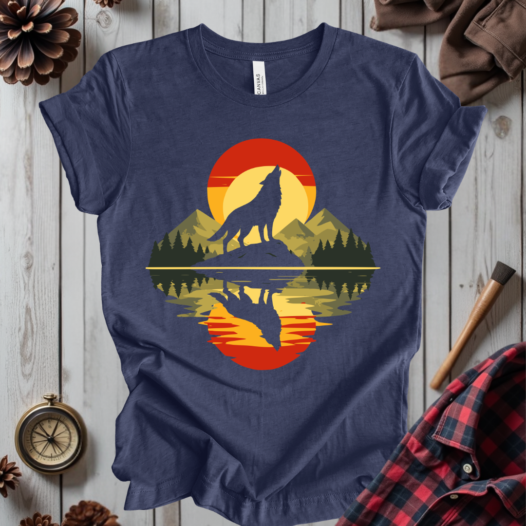 Howling Wolf Sunset T-Shirt