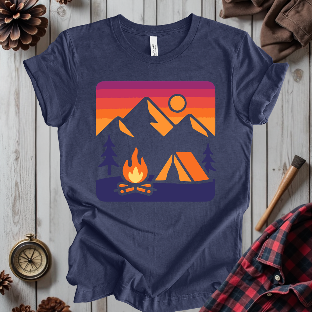 Retro Camping Sunset T-Shirt