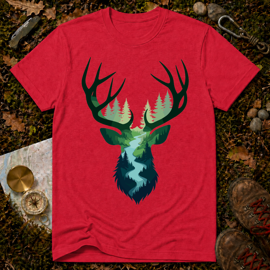 Nature-Inspired Antlers T-Shirt
