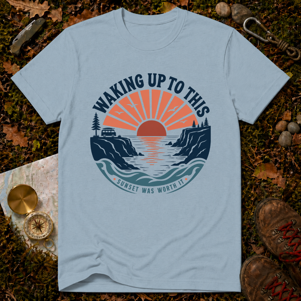 Waking Up To This Sunset T‑Shirt