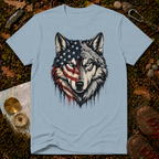 USA Flag Wolf T-Shirt
