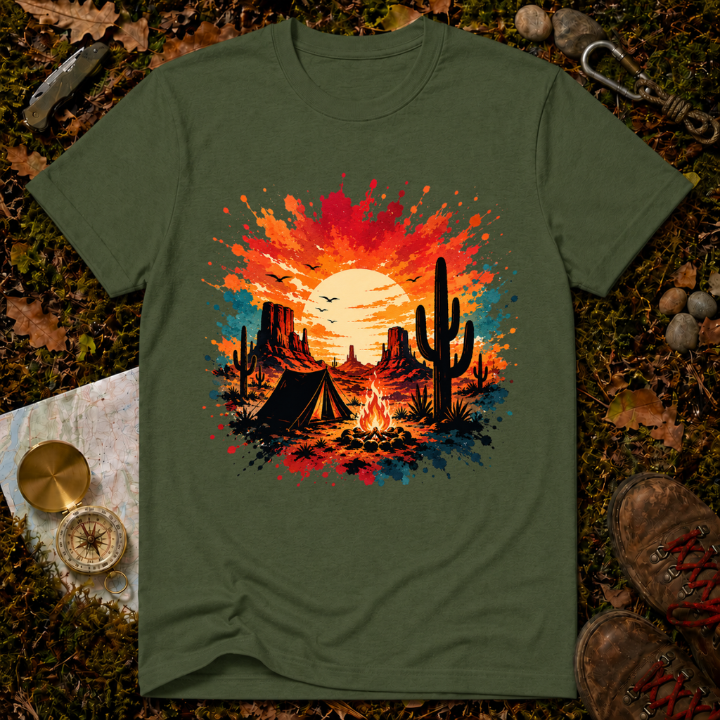 Desert Sunset Camping T-Shirt