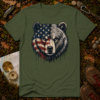 USA Flag Bear T-Shirt