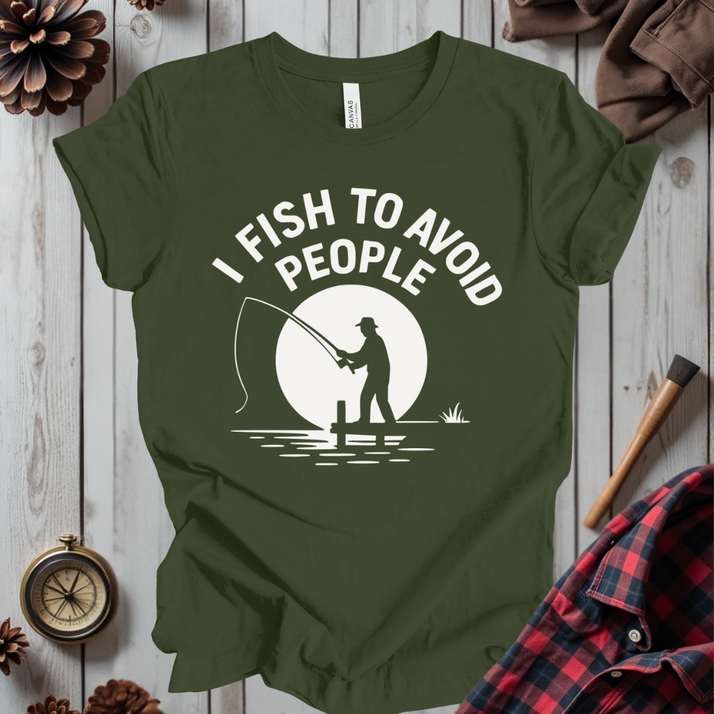 I Fish to Avoid People T-Shirt