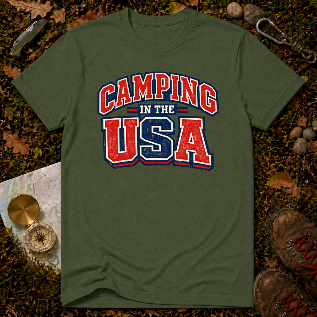 Camping In The USA T-Shirt
