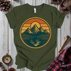 Retro Mountain Sunset T-Shirt