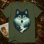 Scenic Forest Wolf T-Shirt