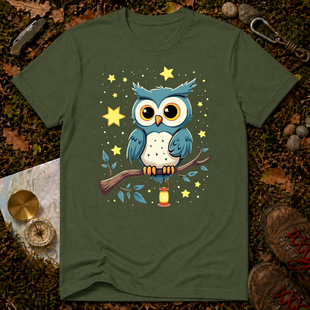 Whimsical Night Owl T-Shirt