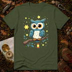 Whimsical Night Owl T-Shirt
