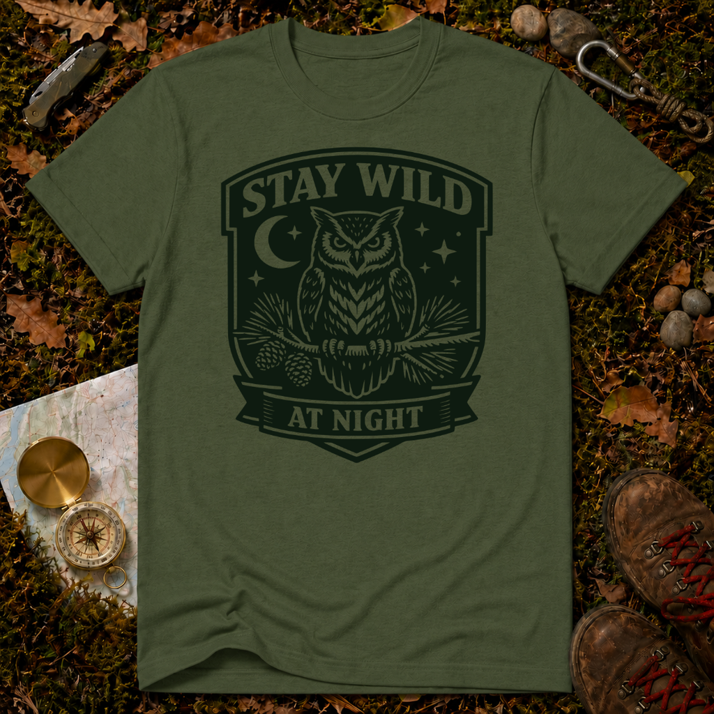 Stay Wild at Night Owl T-Shirt