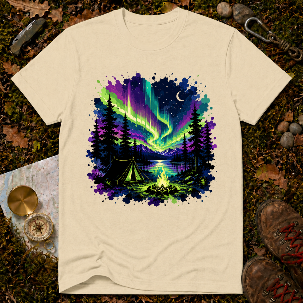 Northern Lights Camping T-Shirt