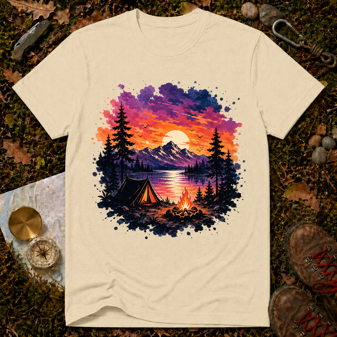 Sunset Mountain Camping T-Shirt