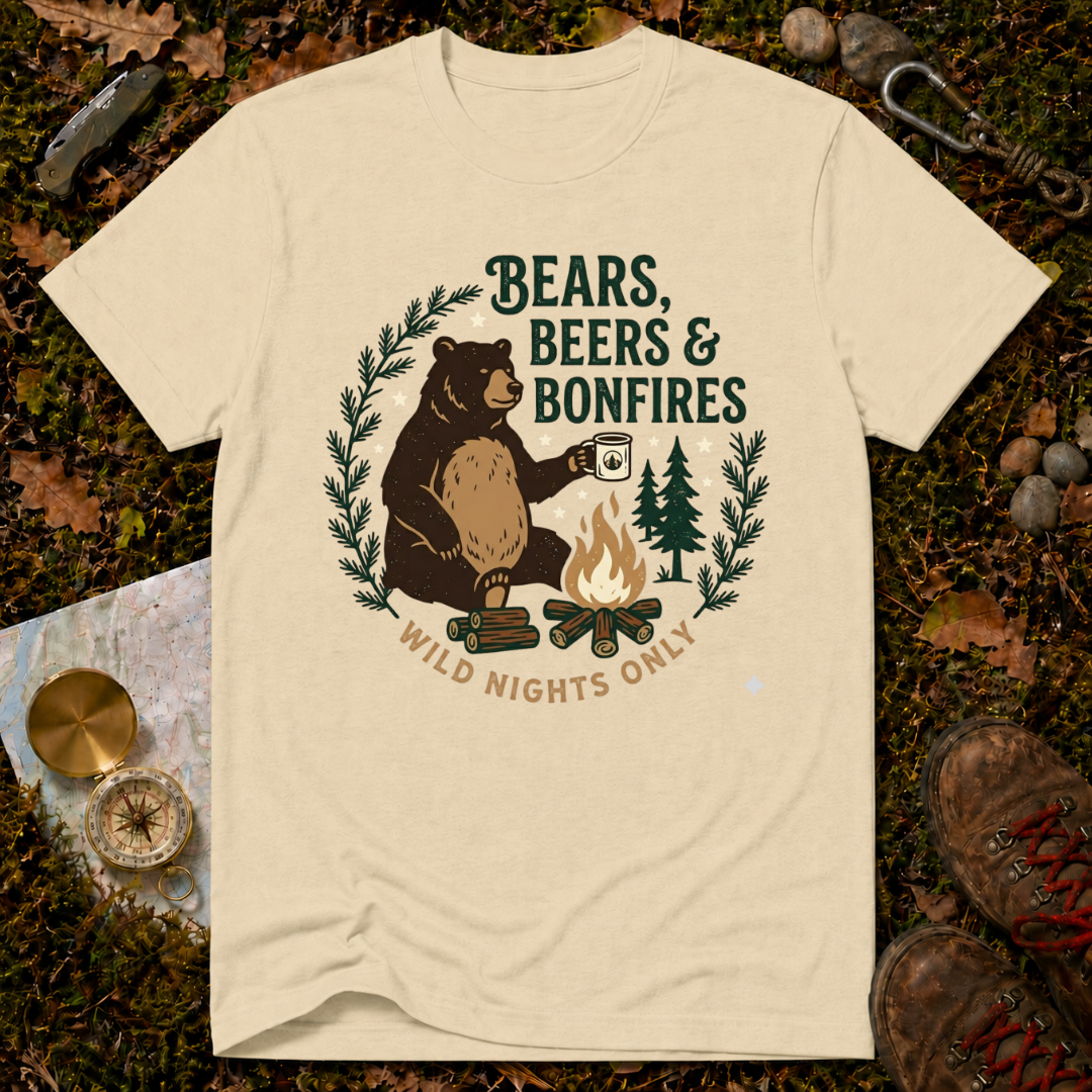 Bears Bears & Bonfires T-Shirt