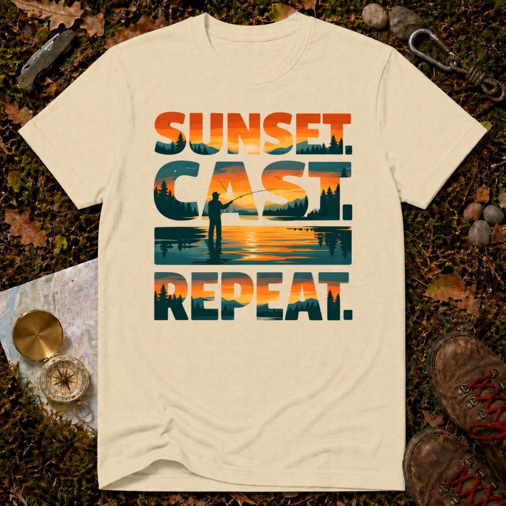 Sunset. Cast. Repeat T-Shirt