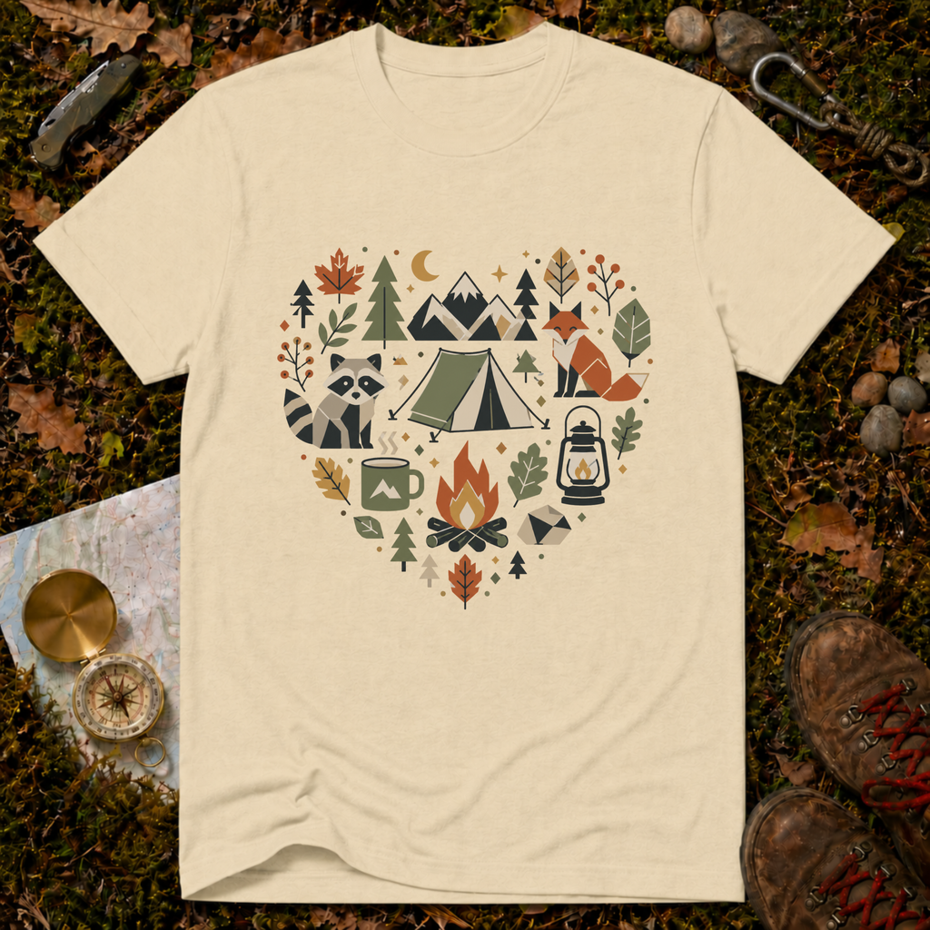 Autumn Camp Heart T-Shirt