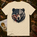USA Flag Bear T-Shirt