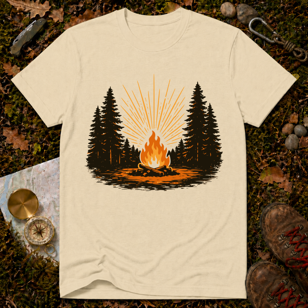 Retro Forest Bonfire T-Shirt