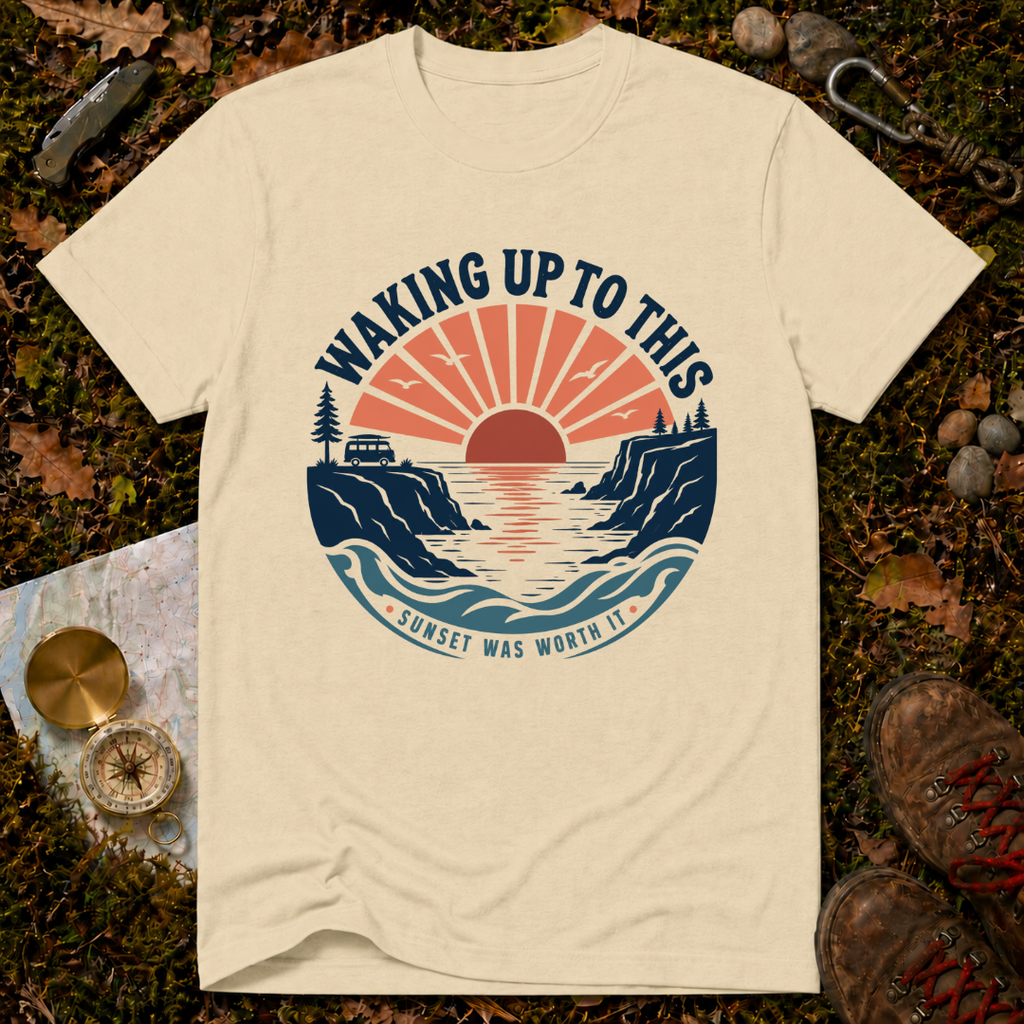 Waking Up To This Sunset T‑Shirt
