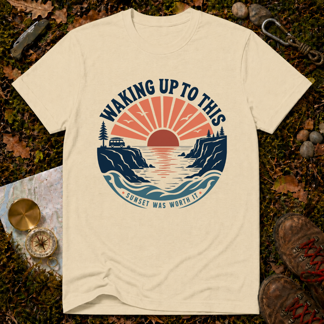 Waking Up To This Sunset T‑Shirt