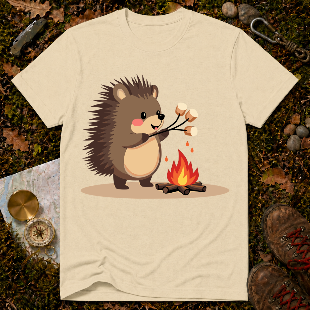 Camping Hedgehog T-Shirt