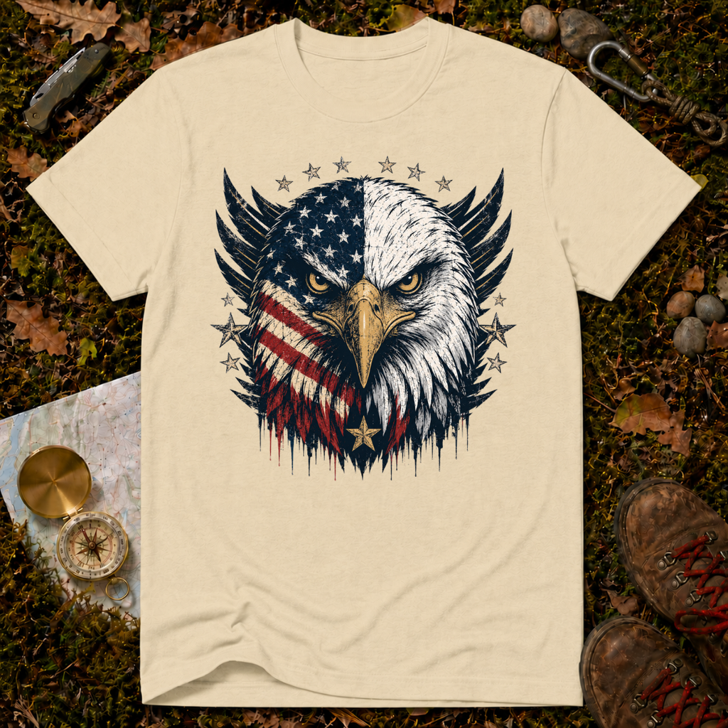 USA Flag Bald Eagle T-Shirt