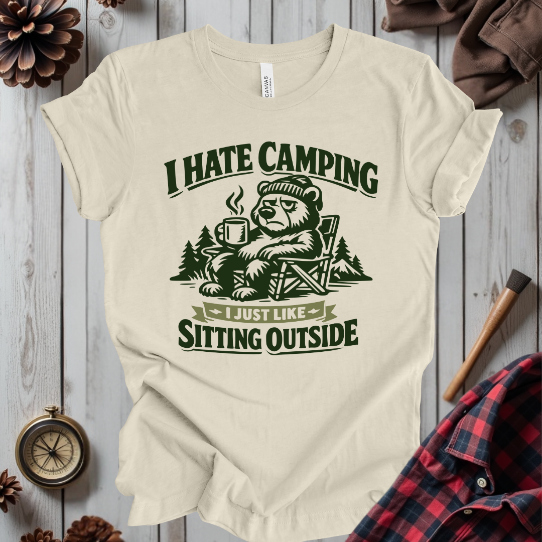 I Hate Camping T-Shirt