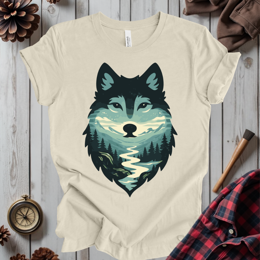 Scenic Forest Wolf T-Shirt