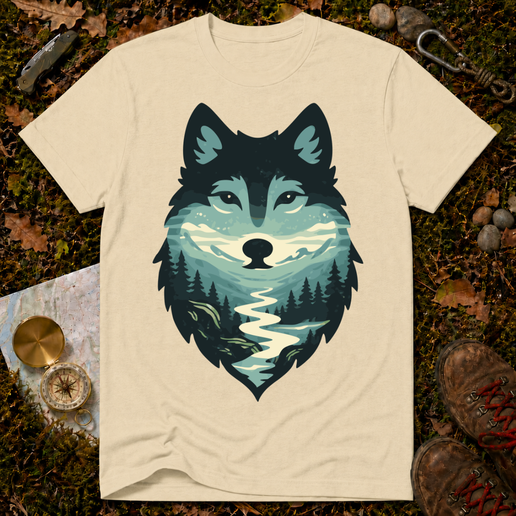 Scenic Forest Wolf T-Shirt