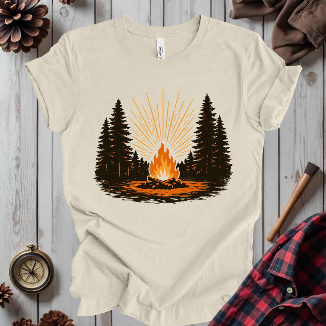 Retro Forest Bonfire