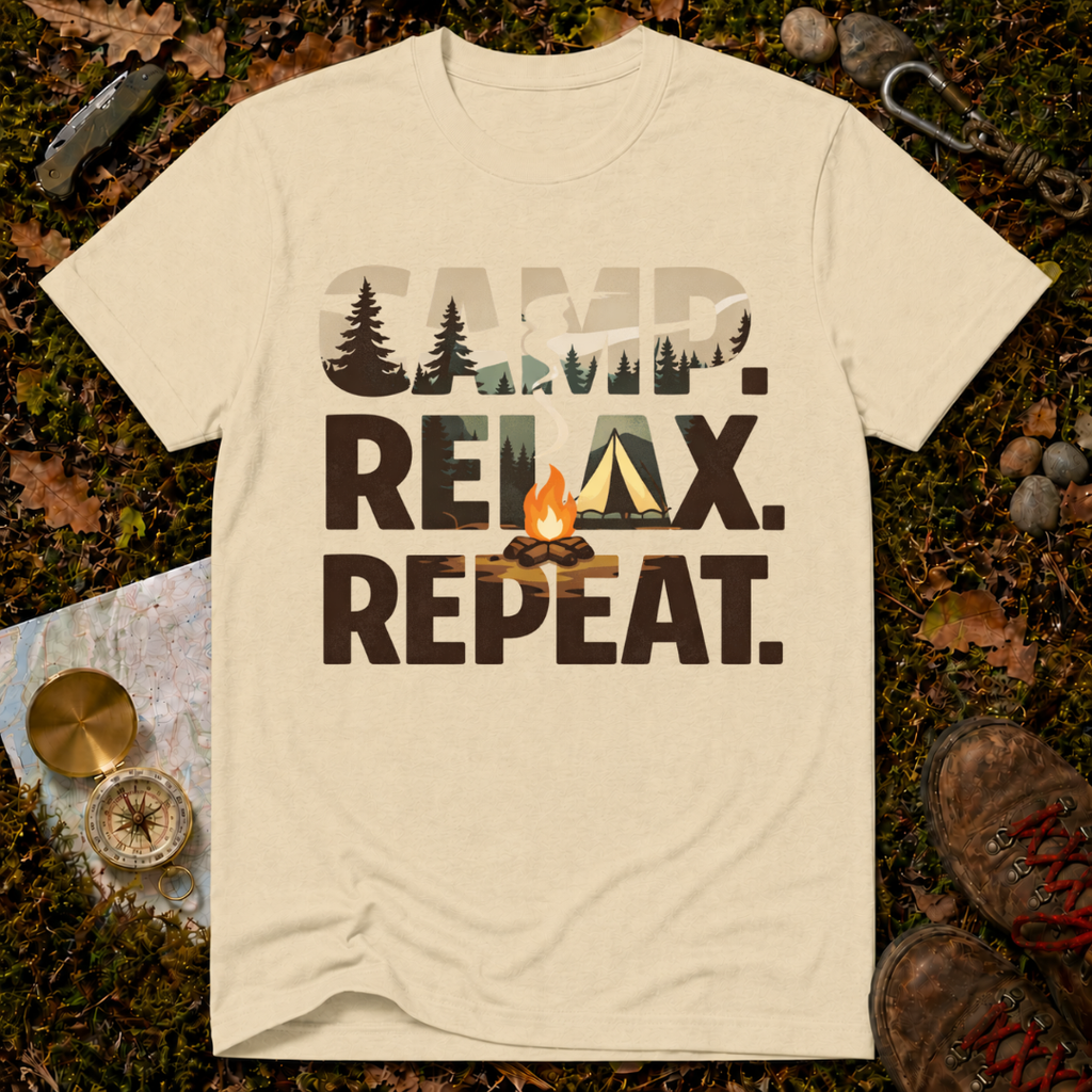 Camp. Relax. Repeat T-Shirt