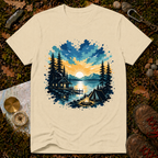 Campfire Lake Sunset T-Shirt