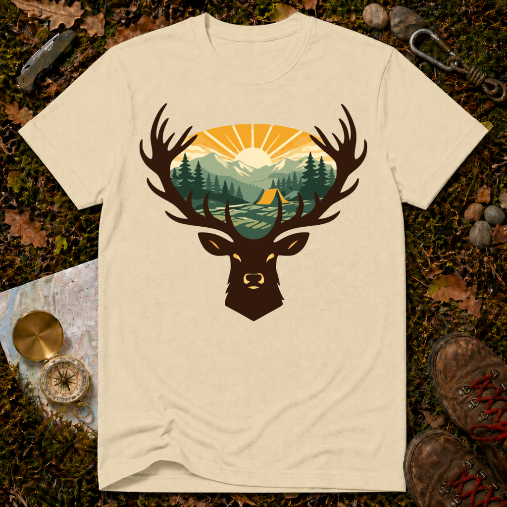 Deer Sunrise T‑Shirt