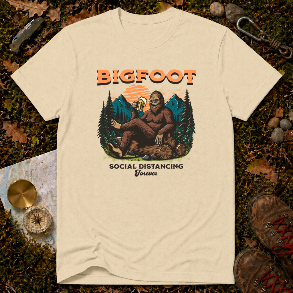 Bigfoot Social Distancing T-Shirt