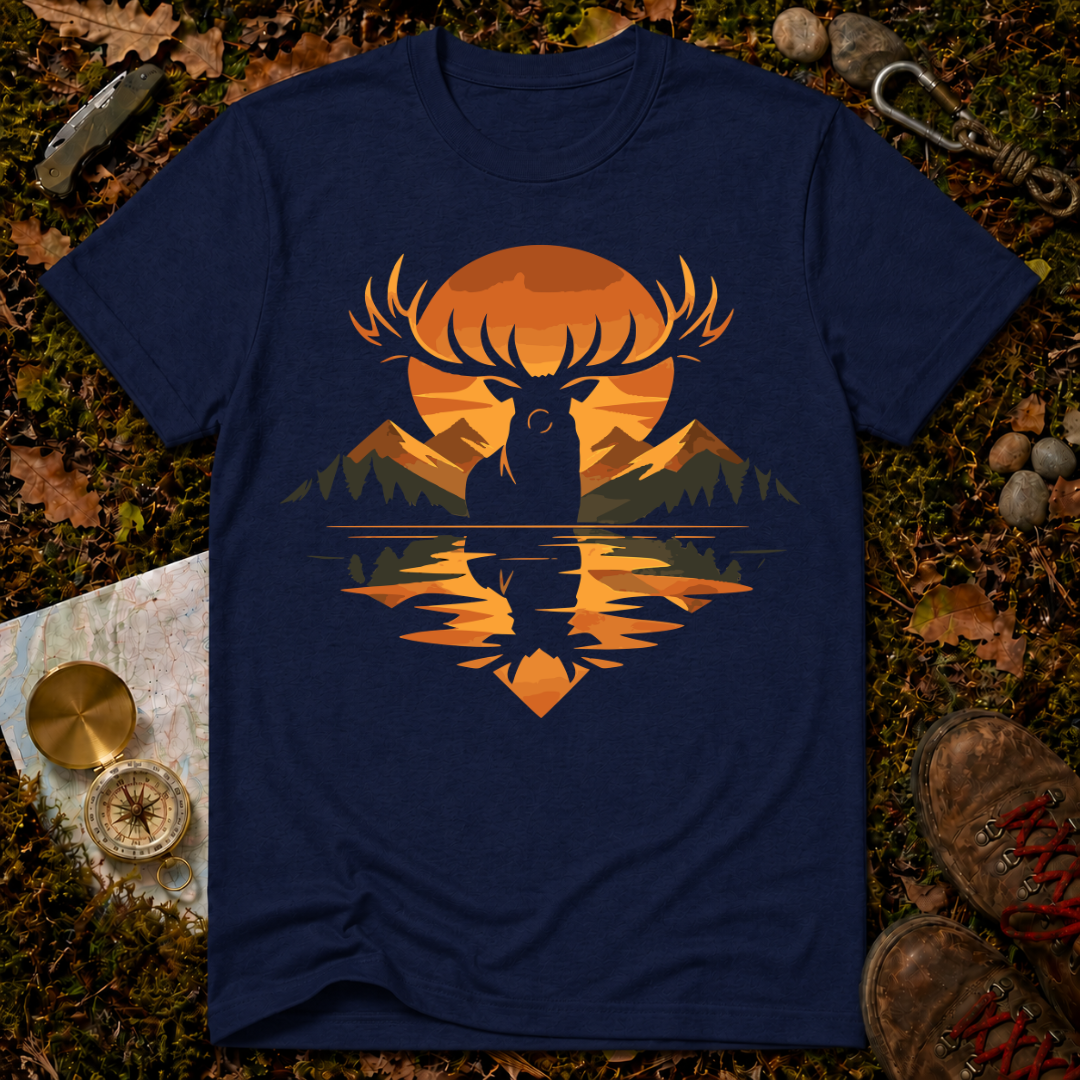 Moose Sunset T‑Shirt
