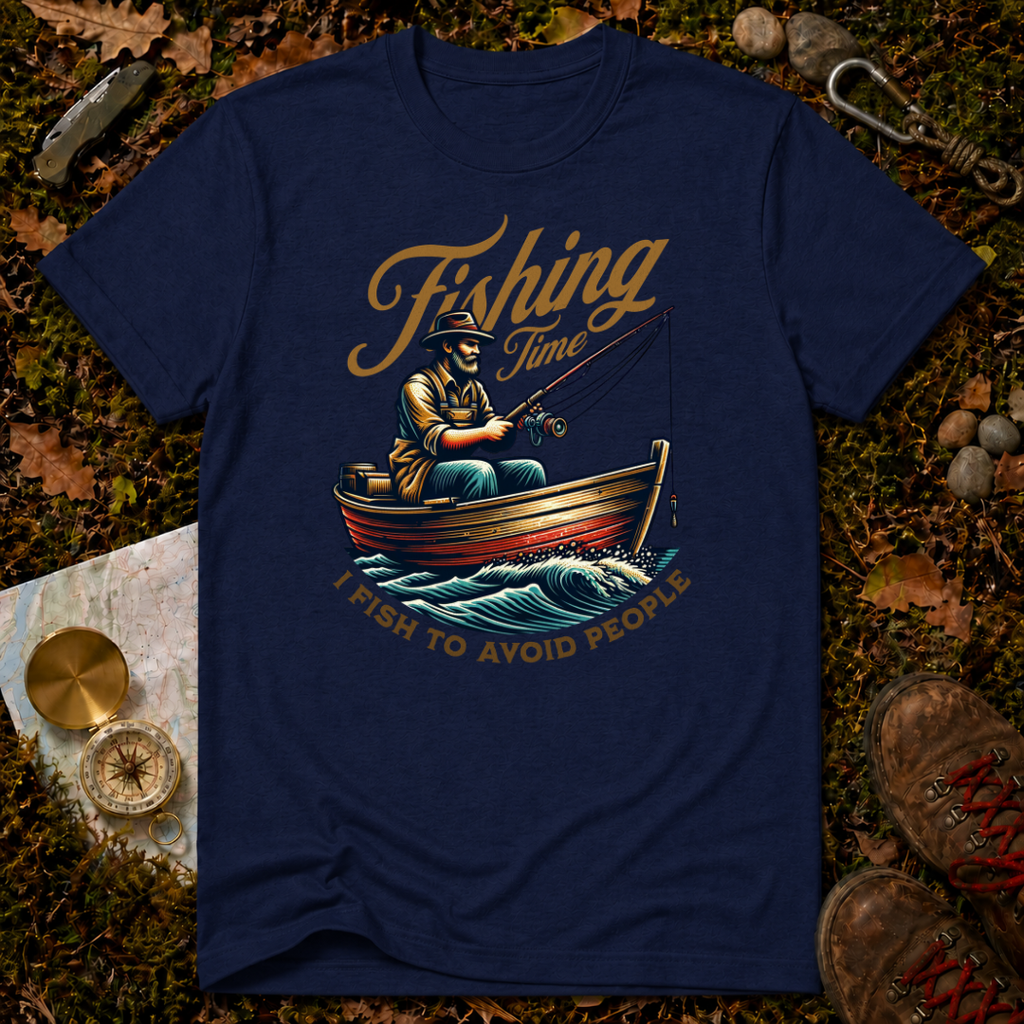 I Fish To Avoid People T-Shirt